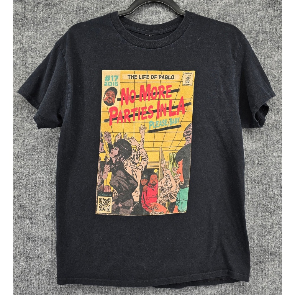 Kanye West The Life Of Pablo T-Shirt Mens M Black No More Parties In LA Comic